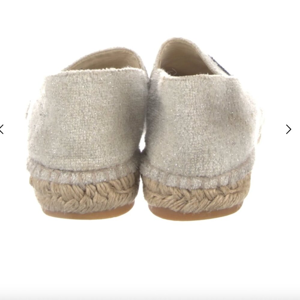 Chanel Interlocking CC Logo Whipstitch Trim Espadrilles - Picture 2 of 2